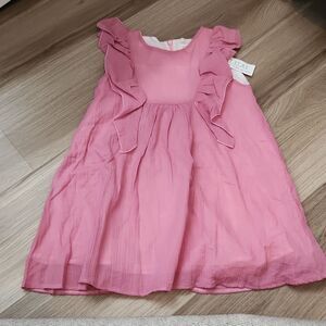 Pink ruffle dress